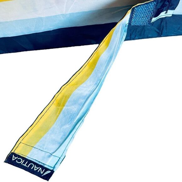 NWT Gorgeous Nautica Navy, red orange yellow white & blue 42” Auto Open Umbrella - Picture 7 of 12